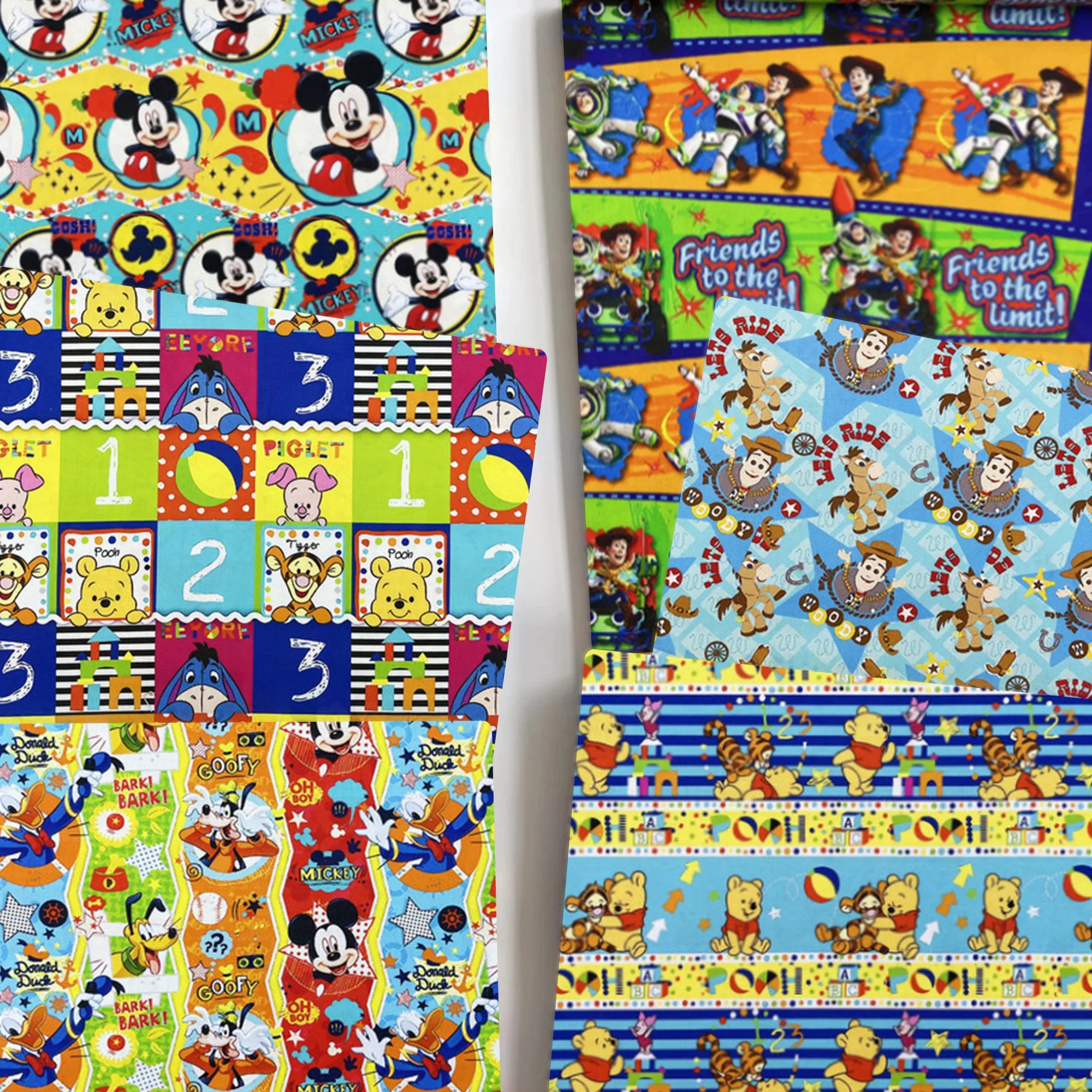Disney 8A Toy Story Plátno Tkanina Vytlačené Handričkou na Šitie, Prešívanie Tkaniny Pre Patchwork Vyšívanie, Hobby Ručné Príslušenstvo Obrázok 0 